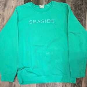 SEASIDE Teal Crewneck Sweater